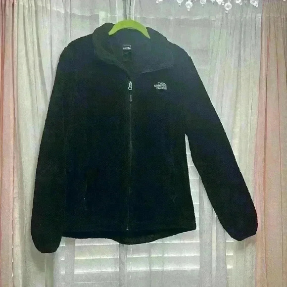 The North Face Medium Black Fleece Full Zip Jacket Item # 9M - Picture 1 of 5
